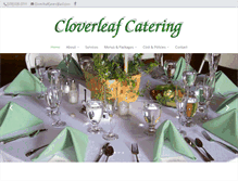 Tablet Screenshot of cloverleafcatering.com